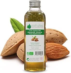 VOSHUILES - Huile Végétale BIO d'Amande Douce - 250ml
